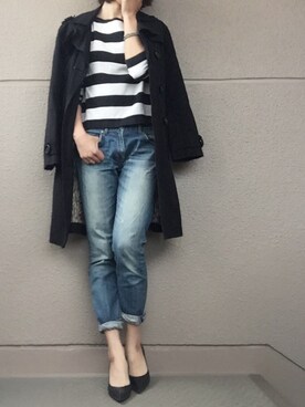 「Marc by Marc Jacobs（マークバイマークジェイコブス）のアイテム（トレンチコート）」を使った、ryoco☺︎さん（レディース・167cm）の春コーディネート