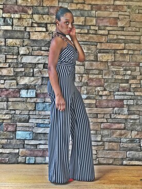 「STYLE」｜「アイテム（オールインワン・サロペット）」を使った、Beverly Marshallさん（レディース・165cm）の春コーディネート