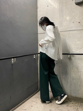 「RUMBLE RED（ランブルレッド）のアイテム」を使った、𝐍𝐚𝐨さん（レディース・164cm）の秋コーディネート