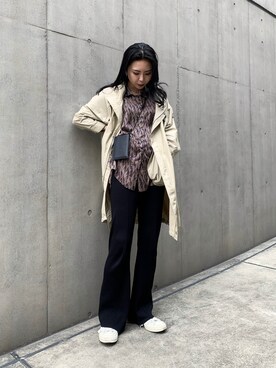 「schott(ショット)のアイテム(ブレスレット)」を使った、𝐍𝐚𝐨さん(レディース・164cm)の春コーディネート