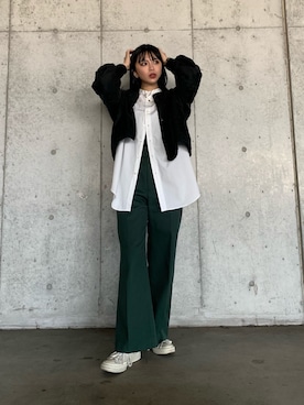 「schott(ショット)のアイテム(ブレスレット)」を使った、𝐍𝐚𝐨さん(レディース・164cm)の春コーディネート