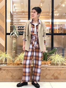 たはらさん（レディース・160cm）の春コーディネート