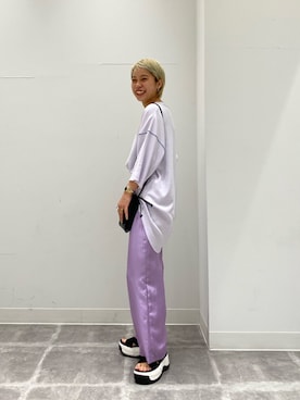 「ワントーンスタイル」｜たはらさん（レディース・160cm）の夏コーディネート