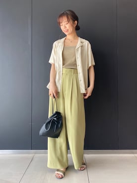 「URBAN RESEARCH ROSSO WOMEN（アーバンリサーチ　ロッソ）のアイテム（サンダル）」を使った、matsuさん（レディース・162cm）の夏コーディネート