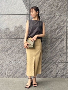 「SASKIA DIEZ（サスキアディッツ）のアイテム（アクセサリー）」を使った、matsuさん（レディース・162cm）の夏コーディネート