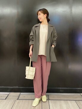 「秋トレンド2021」｜「アイテム（チュニック）」を使った、matsuさん（レディース・162cm）の秋コーディネート