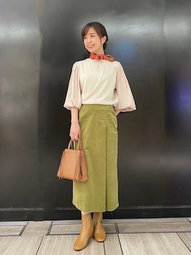 「URBAN RESEARCH ROSSO」｜「アイテム（財布/小物）」を使った、matsuさん（レディース・162cm）の秋コーディネート