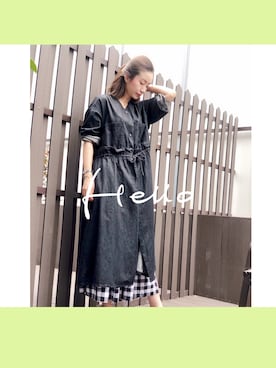 「MU（エムユー）のアイテム」を使った、源崧地娘さん（レディース・165cm）の秋コーディネート