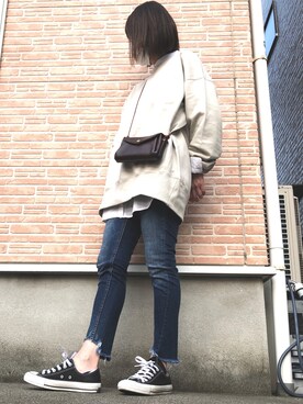 「squady（スカディー）のアイテム」を使った、みー&かーさん（レディース・164cm）の春コーディネート