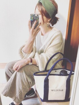 「Daniel Wellington（ダニエルウェリントン）の【Daniel Wellington】レザーバンド３６ＭＭ（アナログ腕時計）」を使った、Kiiさん（レディース・162cm）の秋コーディネート