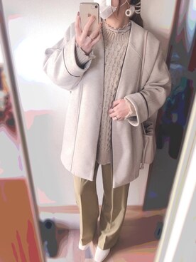 「リエディ」｜「アイテム（ブルゾン）」を使った、Kiiさん（レディース・162cm）の冬コーディネート