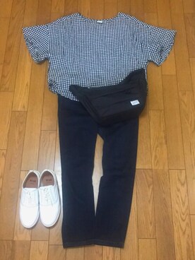 「WAG（ワグ）のアイテム」を使った、komeさん（レディース・154cm）の夏コーディネート