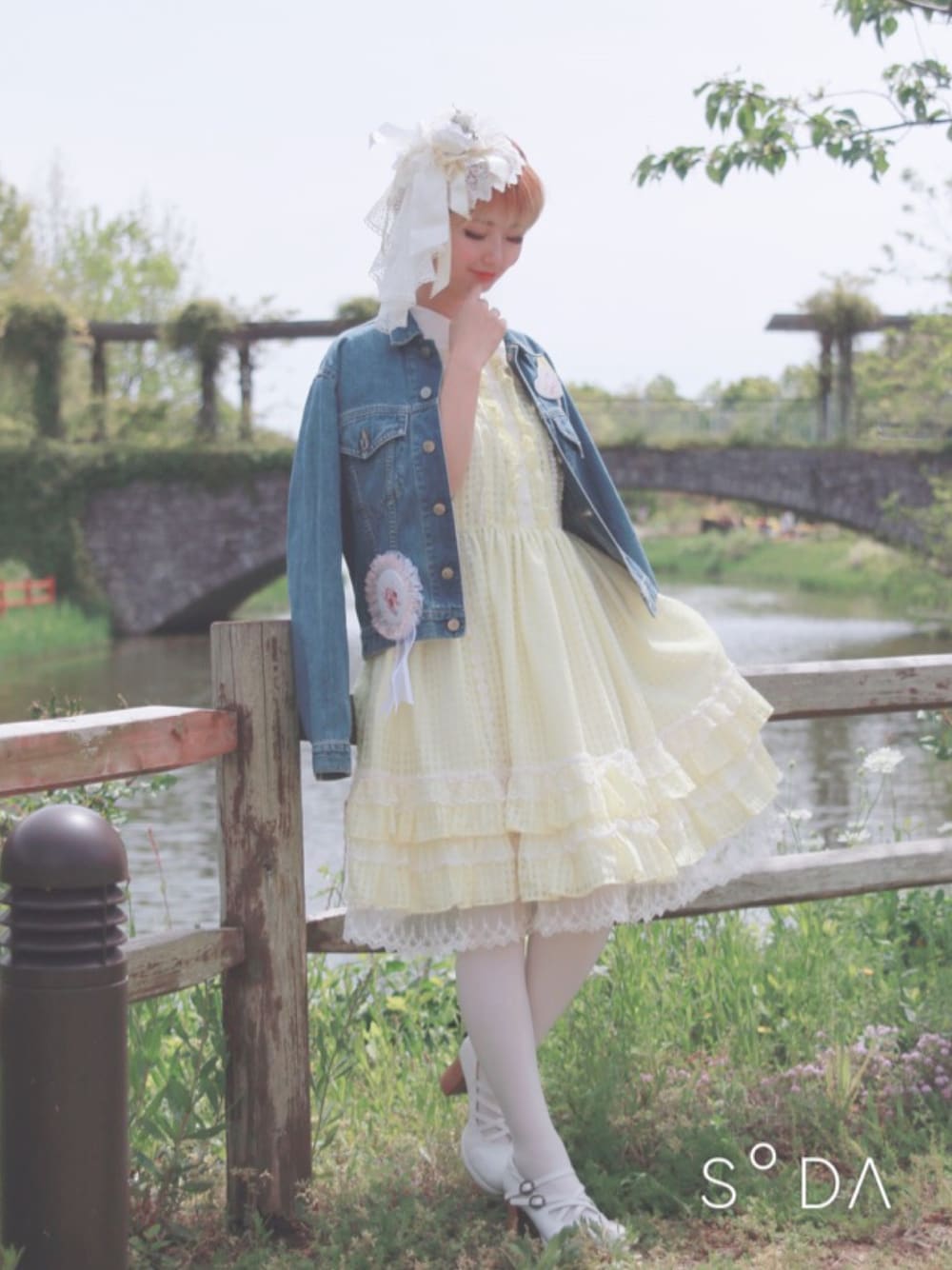 AngelicPretty しゃぼん玉　ワンピース　イエロー Angelic Prettyのワンピース（イエロー系）を使った人気ファッション