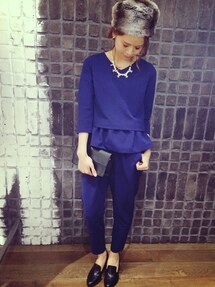 JEANASIS | リップルペプラムSETUP(つなぎ/オールインワン)