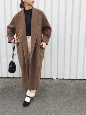 「プチプラミックス」｜「アイテム（チェスターコート）」を使った、chiさん（レディース・162cm）の冬コーディネート