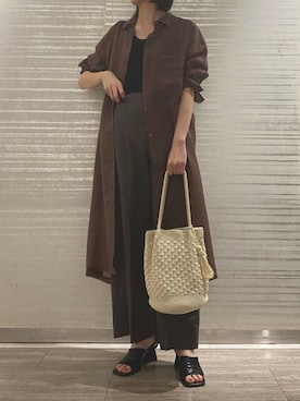 「crie conforto」｜「アイテム（ワンピース/ドレス）」を使った、nozomi.さん（レディース・166cm）の春コーディネート