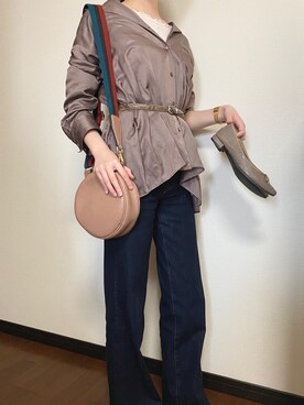 「ESPERANZA（エスペランサ）のアイテム（バレエシューズ）」を使った、mikuさん（レディース・155cm）の春コーディネート