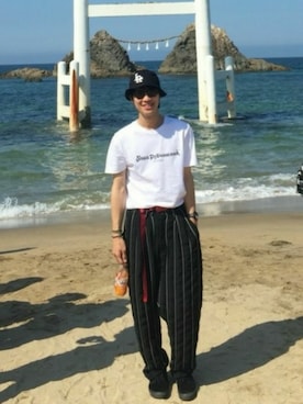 「LABRAT（ラブラット）のアイテム（帽子）」を使った、K-jansauceさん（メンズ・178cm）の秋コーディネート