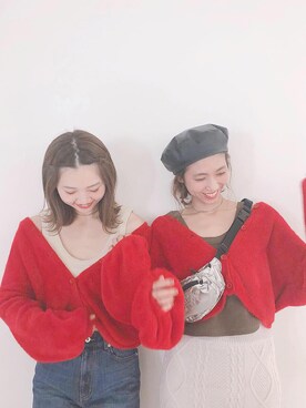 「mystic（ミスティック）のケーブルロングスカート（スカート）」を使った、akariさん（レディース・168cm）の秋コーディネート
