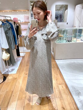 「おとなコーデ」｜「アイテム（ワンピース）」を使った、akariさん（レディース・168cm）の春コーディネート