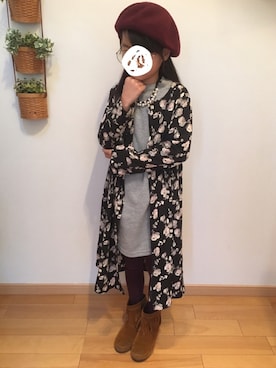 「Right-on（ライトオン）のアイテム（ブーツ）」を使った、tkk_821さん（キッズ・130cm）の冬コーディネート