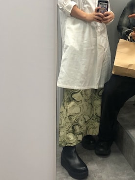 「アイテム（ワンピース/ドレス）」を使った、miqさん（レディース・156cm・10代）の秋コーディネート