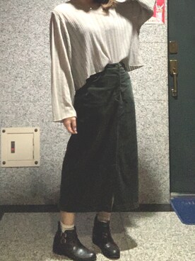 「amai（-）のアイテム」を使った、Nicole.Lさん（レディース・162cm）の秋コーディネート