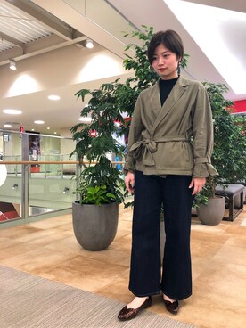 「べっ甲」｜ORientalTRaffic 三井アウトレットパーク北陸小矢部店さん（レディース・158cm）の冬コーディネート