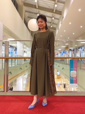 「Ameri（アメリ）のアイテム（ワンピース/ドレス）」を使った、ORientalTRaffic 三井アウトレットパーク北陸小矢部店さん（レディース・158cm）の春コーディネート