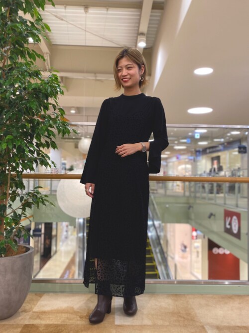 Orientaltraffic 三井アウトレットパーク北陸小矢部店 Oriental Traffic三井アウトレットパーク北陸小矢部店 Lily Brownのワンピースを使ったコーディネート Wear