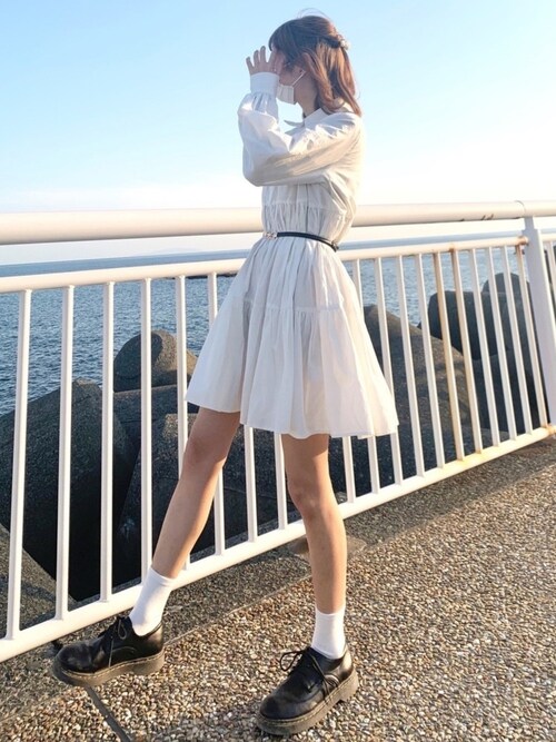 な Grlのシャツワンピースを使ったコーディネート Wear