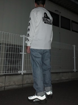 「NIKE（ナイキ）のNIKE ナイキ エア マックス 97 atmos EXCLUSIVE / NIKE AIR MAX 97 921826-013 【SP】（スニーカー）」を使った、djrintaさん（メンズ・167cm）の春コーディネート