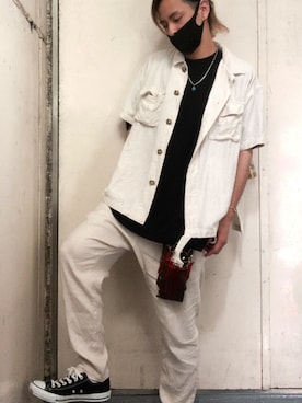 「Right-on（ライトオン）のアイテム（セットアップ）」を使った、✂︎ISSEI✂︎さん（メンズ・172cm）の春コーディネート