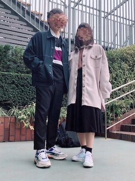 「archives（アルシーヴ）のアイテム（その他アウター）」を使った、mokoさん（メンズ・164cm）の春コーディネート