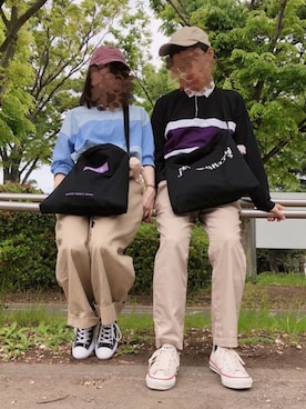 「one after another NICE CLAUP（ワンアフターアナザーナイスクラップ）のアイテム」を使った、mokoさん（メンズ・164cm）の春コーディネート