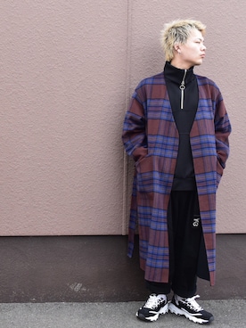 「SENSE OF PLACE by URBAN RESEAR」｜「アイテム（スウェット）」を使った、TERAO MASATOさん（メンズ・172cm）の冬コーディネート