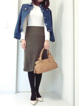 「tocco（トッコ）のアイテム（ジャケット/アウター）」を使った、kaedeさん（レディース・164cm）の春コーディネート