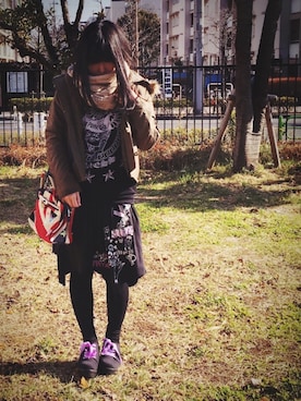 「Think Bee!（シンクビー）のアイテム」を使った、HIKARUさん（レディース・160cm）の冬コーディネート