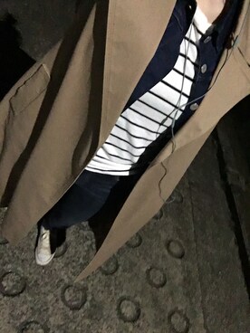 「UNIQLO（ユニクロ）のWOMEN ウルトラストレッチジーンズ（デニムパンツ）」を使った、Rimさん（レディース・173cm）の春コーディネート