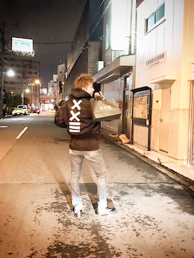 「代官山」｜®️yu→ya☆さん（メンズ・183cm・20代）の冬コーディネート