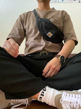 「TOMMY（トミー）のアイテム（アナログ腕時計）」を使った、ryusei2240さん（メンズ・167cm）の春コーディネート