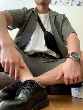 「TOMMY（トミー）のアイテム（アナログ腕時計）」を使った、ryusei2240さん（メンズ・167cm）の春コーディネート