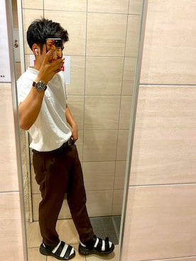 「TOMMY（トミー）のアイテム（アナログ腕時計）」を使った、ryusei2240さん（メンズ・167cm）の夏コーディネート