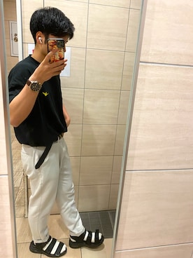 「TOMMY（トミー）のアイテム（アナログ腕時計）」を使った、ryusei2240さん（メンズ・167cm）の夏コーディネート
