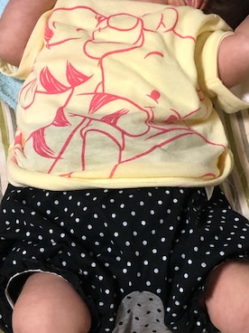 「プーさんコーデ」｜GORI familyさん（キッズ・50cm）の春コーディネート