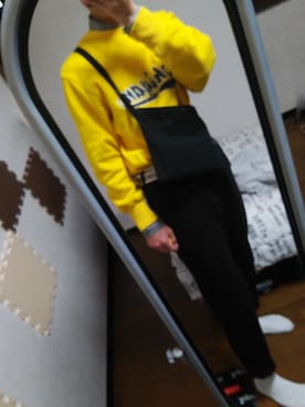 「オルチャンファッション」｜「アイテム（スウェット）」を使った、らいらいさん（メンズ・168cm）の春コーディネート