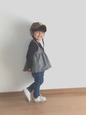 「おんなのこコーデ」｜「アイテム（その他トップス）」を使った、AMITAN☺︎♪さん（キッズ・90cm）の冬コーディネート