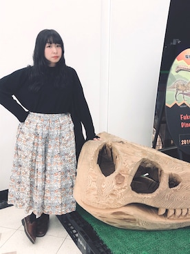 「福井恐竜博物館」｜nkmrさん（レディース・152cm）の秋コーディネート