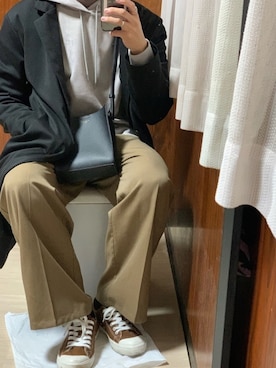 「tk.TAKEO KIKUCHI」｜「アイテム（その他）」を使った、seiyaさん（メンズ・172cm）の冬コーディネート