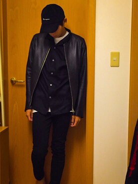 「アイテム（その他トップス）」を使った、雫さん（メンズ・172cm）の秋コーディネート